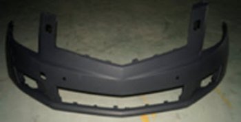 8 549 р. Бампер передний (с отверстием под омыватели фар) BodyParts  Cadillac SRX (2010-2017) (Неокрашенный)  с доставкой в г. Санкт‑Петербург. Увеличить фотографию 1