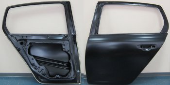 17 349 р. Левая дверь задняя BodyParts  Volkswagen Golf  6 (2008-2014) хэтчбэк 5 дв. (Неокрашенная)  с доставкой в г. Санкт‑Петербург. Увеличить фотографию 1