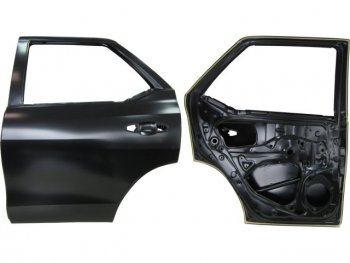 22 449 р. Левая дверь задняя BodyParts Toyota Fortuner AN160 дорестайлинг (2015-2020) (Неокрашенная)  с доставкой в г. Санкт‑Петербург. Увеличить фотографию 1