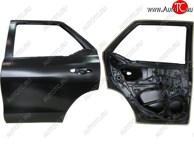 22 449 р. Левая дверь задняя BodyParts Toyota Fortuner AN160 дорестайлинг (2015-2020) (Неокрашенная)  с доставкой в г. Санкт‑Петербург