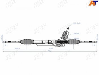 17 749 р. Рейка рулевая RHD SAT  Subaru Impreza  GH - Legacy ( BL/B13,  BL,B13)  с доставкой в г. Санкт‑Петербург. Увеличить фотографию 1