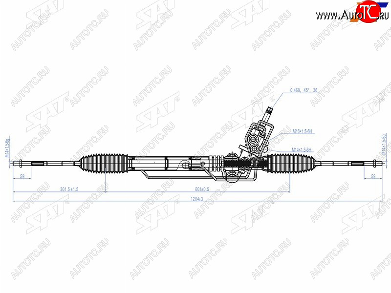 17 749 р. Рейка рулевая RHD SAT  Subaru Impreza  GH - Legacy ( BL/B13,  BL,B13)  с доставкой в г. Санкт‑Петербург