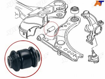 149 р. Сайлентблок рычага передний FR SAT Audi A3 8LA хэтчбэк 5 дв. рестайлинг (2000-2003)  с доставкой в г. Санкт‑Петербург. Увеличить фотографию 1