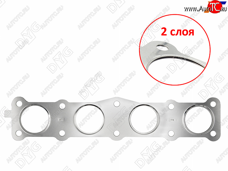 519 р. Прокладка выпускного коллектора G4KD 2,0 DYG Hyundai Santa Fe DM дорестайлинг (2012-2016)  с доставкой в г. Санкт‑Петербург