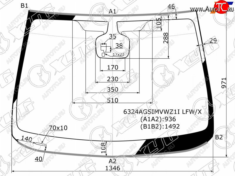 7 299 р. Стекло лобовое (Датчик дождя Молдинг) XYG Opel Astra J хэтчбек 5 дв. дорестайлинг (2009-2012)  с доставкой в г. Санкт‑Петербург