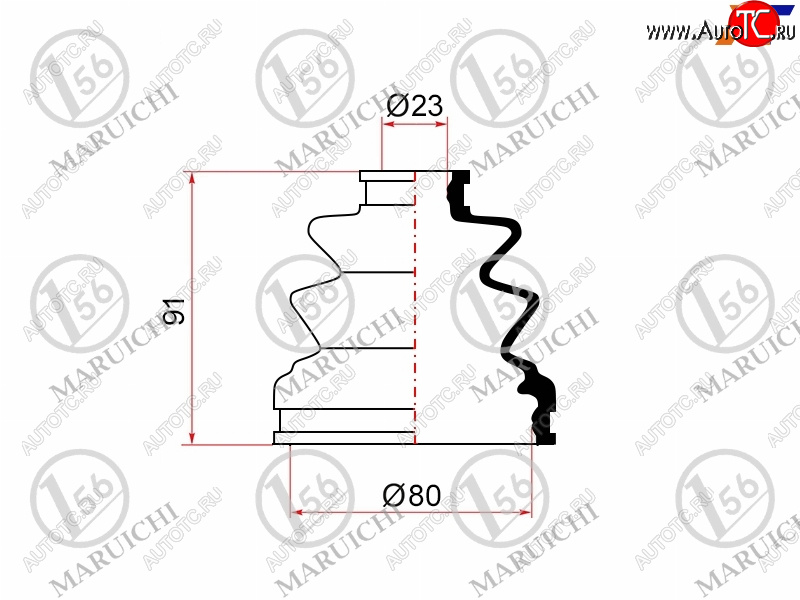 749 р. Пыльник ШРУСа (внутренний) MARUICHI  Mitsubishi Pajero Sport  PA (1996-2008), Toyota Camry Gracia  XV20 (1996-2001)  с доставкой в г. Санкт‑Петербург