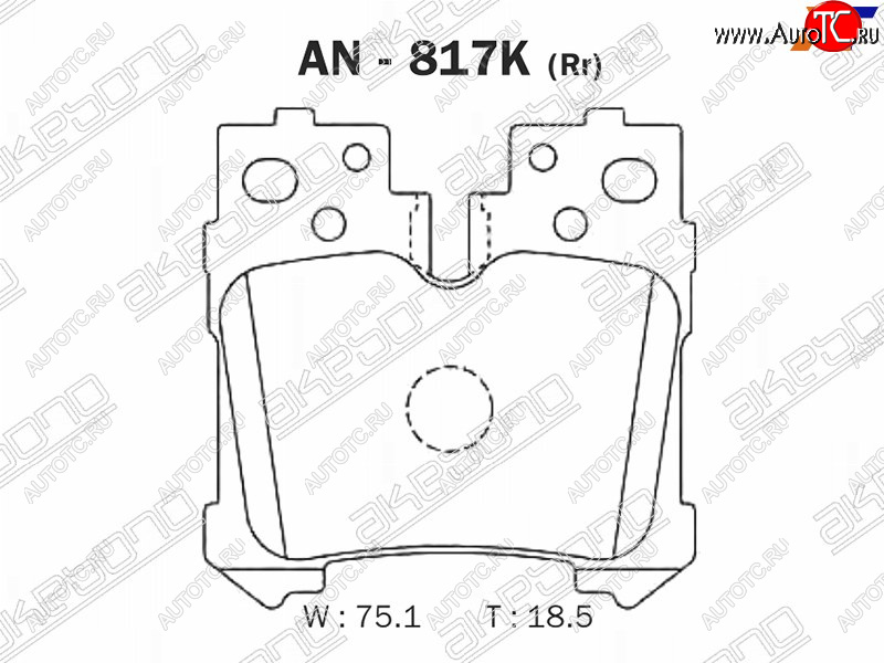 2 449 р. Задние колодки тормозные AKEBONO  Lexus LS460  XF40 - LS600HL  XF40  с доставкой в г. Санкт‑Петербург