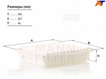 Фильтр воздушный MANN Mitsubishi Grandis (2003-2009)