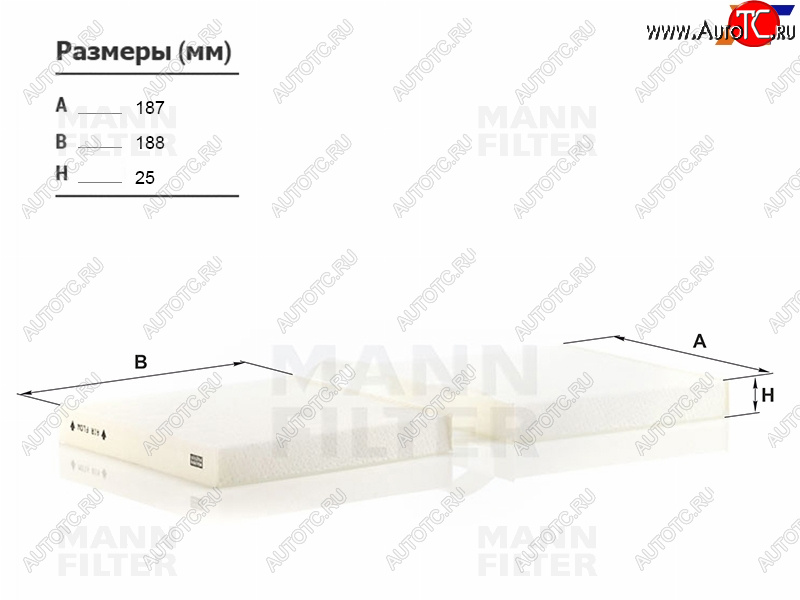 2 459 р. Фильтр салона MANN  BMW X3  F25 - X4  F26  с доставкой в г. Санкт‑Петербург