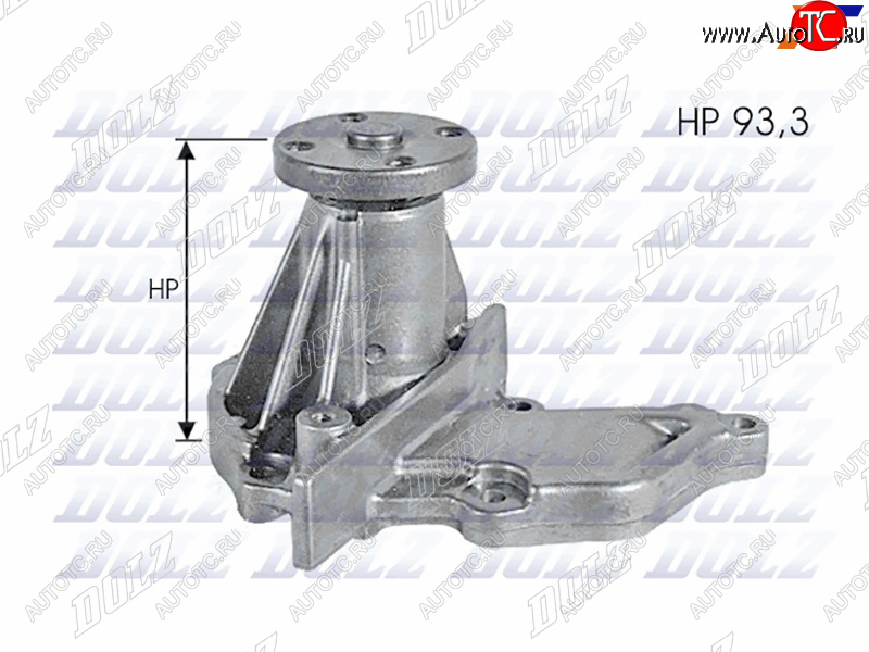 4 299 р. Насос системы охлаждения DOLZ Mazda 2/Demio DJ IV (2014-2019)  с доставкой в г. Санкт‑Петербург