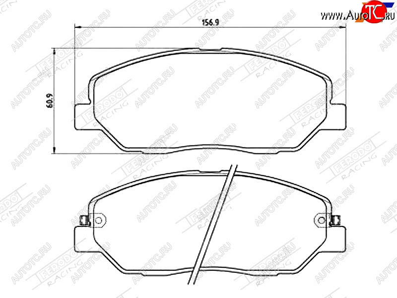 2 499 р. Колодки тормозные FERODO (передние)  Hyundai Santa Fe  CM (2006-2012), KIA Sorento  XM (2009-2015)  с доставкой в г. Санкт‑Петербург