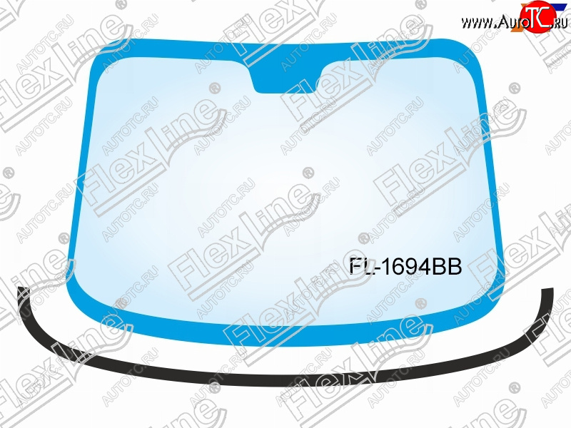 1 229 р. Молдинг лобового стекла (Снизу) FLEXLINE Ford Focus 2 универсал рестайлинг (2007-2011)  с доставкой в г. Санкт‑Петербург