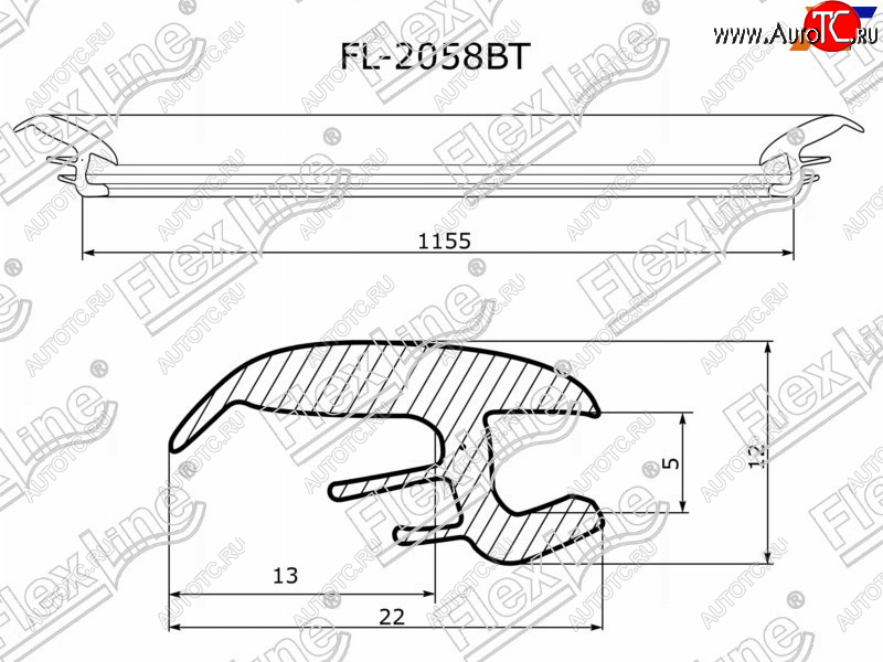 779 р. Молдинг лобового стекла (Сверху) FLEXLINE  Subaru Forester  SF (1997-2002) дорестайлинг, рестайлинг  с доставкой в г. Санкт‑Петербург