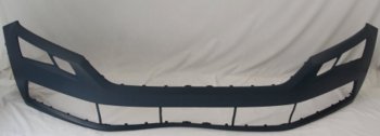 7 649 р. Бампер передний (с отверстиями под омыватели фар) BodyParts  Skoda Kodiaq  NU7 (2017-2021) (Неокрашенный)  с доставкой в г. Санкт‑Петербург. Увеличить фотографию 1