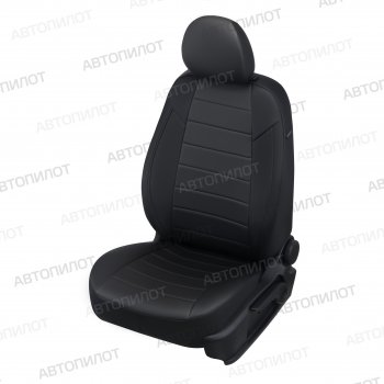 14 249 р. Чехлы сидений (экокожа) Автопилот  Chevrolet Aveo  T300 (2011-2015) седан, хэтчбек (черный)  с доставкой в г. Санкт‑Петербург. Увеличить фотографию 1