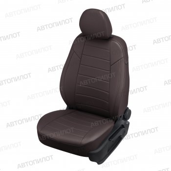 14 249 р. Чехлы сидений (экокожа) Автопилот  Chevrolet Cobalt (2011-2023), Ravon R4 (2016-2020) (шоколад)  с доставкой в г. Санкт‑Петербург. Увеличить фотографию 1