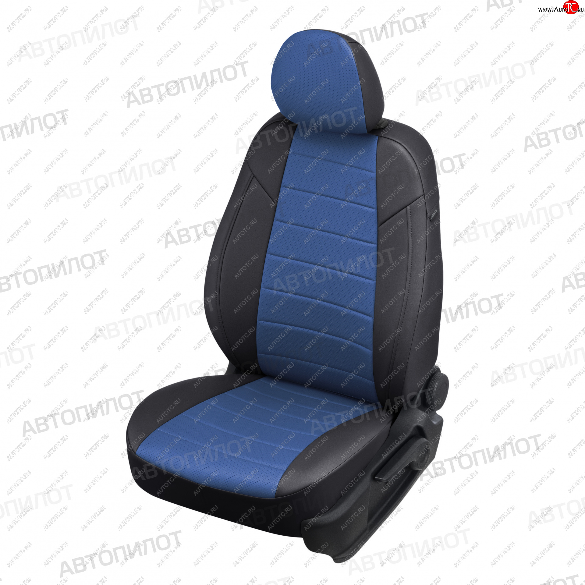 13 849 р. Чехлы сидений (Comfort, экокожа) Автопилот  Ford Focus  2 (2004-2011)  седан дорестайлинг, универсал дорестайлинг, хэтчбэк 3 дв. дорестайлинг, хэтчбэк 5 дв. дорестайлинг, седан рестайлинг, универсал рестайлинг, хэтчбэк 3 дв. рестайлинг, хэтчбэк 5 дв. рестайлинг (черный/синий)  с доставкой в г. Санкт‑Петербург