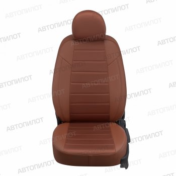 13 849 р. Чехлы сидений (Comfort, экокожа/алькантара) Автопилот  Ford Focus  2 (2004-2011)  седан дорестайлинг, универсал дорестайлинг, хэтчбэк 3 дв. дорестайлинг, хэтчбэк 5 дв. дорестайлинг, седан рестайлинг, универсал рестайлинг, хэтчбэк 3 дв. рестайлинг, хэтчбэк 5 дв. рестайлинг (коричневый)  с доставкой в г. Санкт‑Петербург. Увеличить фотографию 3