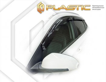 1 999 р. Дефлектора окон CA-Plastic  Hyundai Kona  OS (2017-2021) дорестайлинг (classic полупрозрачный)  с доставкой в г. Санкт‑Петербург. Увеличить фотографию 1