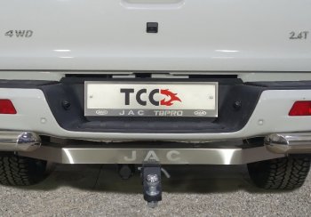 21 549 р. Фаркоп (тягово-сцепное устройство) TCC Тюнинг  JAC T6 - T8 PRO (оцинкованный, шар E, надпись JAC)  с доставкой в г. Санкт‑Петербург. Увеличить фотографию 1