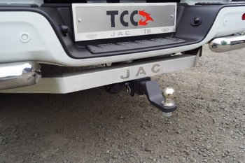 24 899 р. Фаркоп (тягово-сцепное устройство) TCC Тюнинг  JAC T6 - T8 PRO (оцинкованный, шар Е, надпись JAC)  с доставкой в г. Санкт‑Петербург. Увеличить фотографию 1