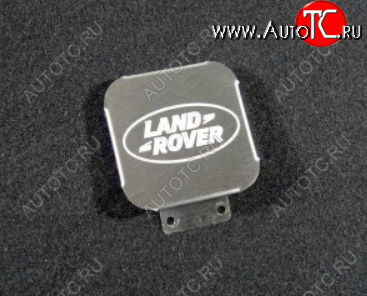 1 249 р. Заглушка на фаркоп с логотипом Land Rover (на фаркопы TCC, нержавеющая сталь) TCC  Land Rover Discovery Sport  L550 - Range Rover Sport  2 L494  с доставкой в г. Санкт‑Петербург