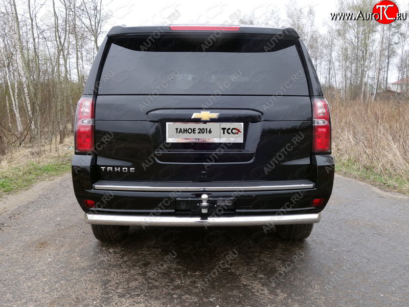 22 599 р. Защита задняя d76,1 мм ТСС Тюнинг  Chevrolet Tahoe  K2UC (2014-2021)  с доставкой в г. Санкт‑Петербург