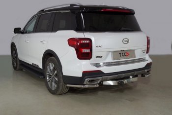 16 999 р. Защита заднего бампера (2.0T 4WD, уголки, d42,4 мм) TCC  GAC GS8 (2016-2023)  с доставкой в г. Санкт‑Петербург. Увеличить фотографию 1