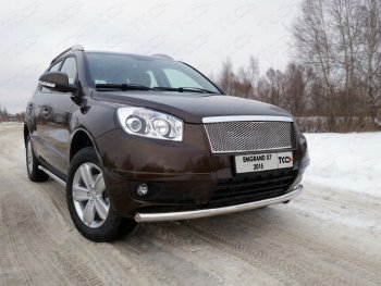 17 999 р. Защита переднего бампера нижняя d60,3 мм ТСС Тюнинг  Geely Emgrand X7 (2011-2015) (нержавейка)  с доставкой в г. Санкт‑Петербург. Увеличить фотографию 1