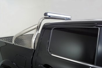Защита кузова (только для кузова) со светодиодной фарой d75х42 мм ТСС Тюнинг Great Wall (Грейт) Poer (поер) (2021-2024)