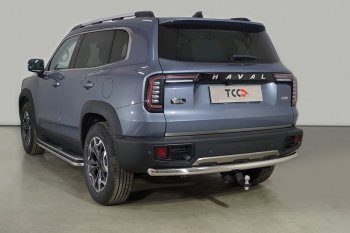 12 649 р. Защита задняя (нержавейка 60,3 мм), ТСС Тюнинг  Haval Dargo (2022-2025) (нержавейка)  с доставкой в г. Санкт‑Петербург. Увеличить фотографию 1