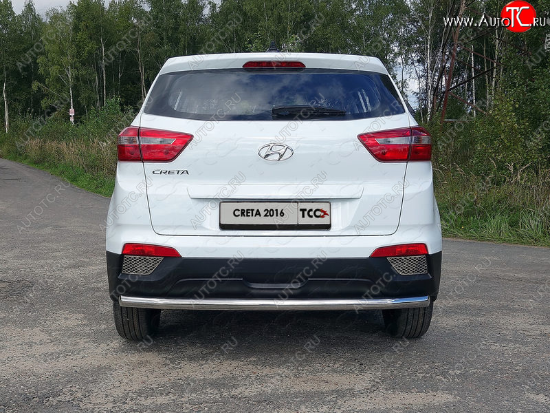 16 549 р. Защита задняя (нержавейка 60,3 мм) ТСС Тюнинг Hyundai Creta GS дорестайлинг (2015-2019)  с доставкой в г. Санкт‑Петербург