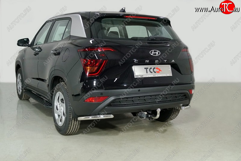 13 649 р. Защита заднего бампера (уголки, d42,4 мм) TCC  Hyundai Creta  SU (2021-2024)  с доставкой в г. Санкт‑Петербург