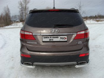 17 999 р. Защита заднего бампера (уголки, d60,3 мм) TCC  Hyundai Grand Santa Fe  1 DM (2013-2016) дорестайлинг  с доставкой в г. Санкт‑Петербург. Увеличить фотографию 1