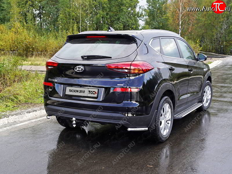 11 999 р. Защита заднего бампера (уголки, d42,4 мм) TCC  Hyundai Tucson  3 TL (2018-2021) рестайлинг  с доставкой в г. Санкт‑Петербург