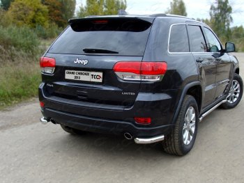 17 999 р. Защита заднего бампера (уголки, d60,3 мм) TCC  Jeep Grand Cherokee  WK2 (2013-2018) 1-ый рестайлинг  с доставкой в г. Санкт‑Петербург. Увеличить фотографию 1