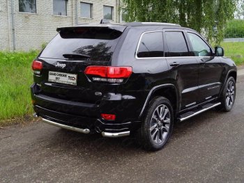 17 999 р. Защита заднего бампера (уголки, d60,3 мм) TCC  Jeep Grand Cherokee  WK2 (2018-2024) 2-ой рестайлинг  с доставкой в г. Санкт‑Петербург. Увеличить фотографию 1