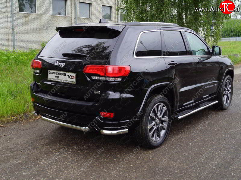 17 999 р. Защита заднего бампера (уголки, d60,3 мм) TCC  Jeep Grand Cherokee  WK2 (2018-2024) 2-ой рестайлинг  с доставкой в г. Санкт‑Петербург