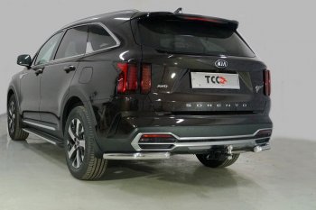 20 999 р. Защита заднего бампера (уголки, d60,3 мм) TCC  KIA Sorento  MQ4 (2020-2022)  с доставкой в г. Санкт‑Петербург. Увеличить фотографию 1