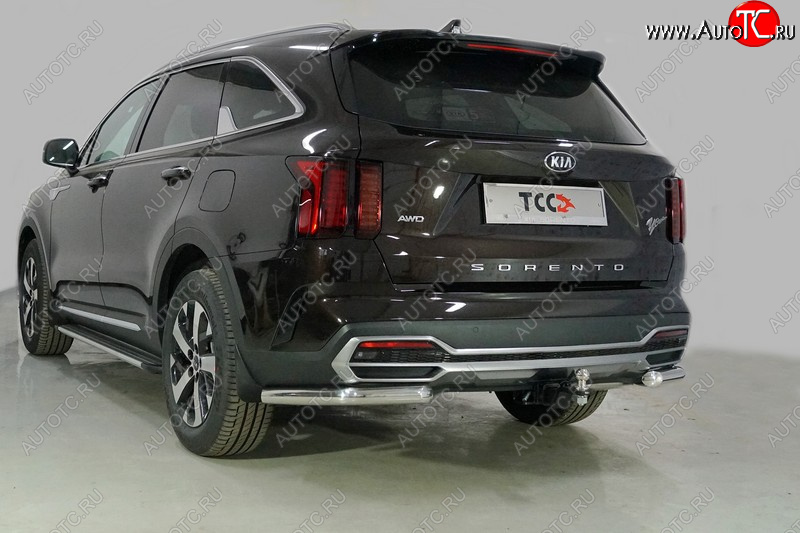 20 999 р. Защита заднего бампера (уголки, d60,3 мм) TCC  KIA Sorento  MQ4 (2020-2022)  с доставкой в г. Санкт‑Петербург