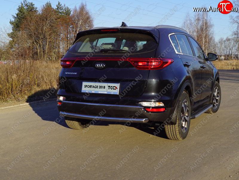 17 999 р. Защита задняя (нержавейка 60,3 мм) ТСС Тюнинг  KIA Sportage  4 QL (2018-2022) рестайлинг  с доставкой в г. Санкт‑Петербург