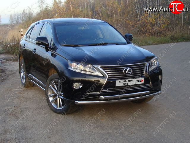 29 999 р. Защита переднего бампера нижняя 60,3*60,3 мм ТСС Тюнинг Lexus RX350 AL10 рестайлинг (2012-2015) (нержавейка)  с доставкой в г. Санкт‑Петербург