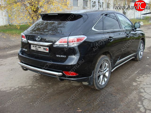 22 599 р. Защита задняя (центральная нержавейка 60,3 мм) кроме F-Sport ТСС Тюнинг  Lexus RX  350 (2012-2015) AL10 рестайлинг  с доставкой в г. Санкт‑Петербург