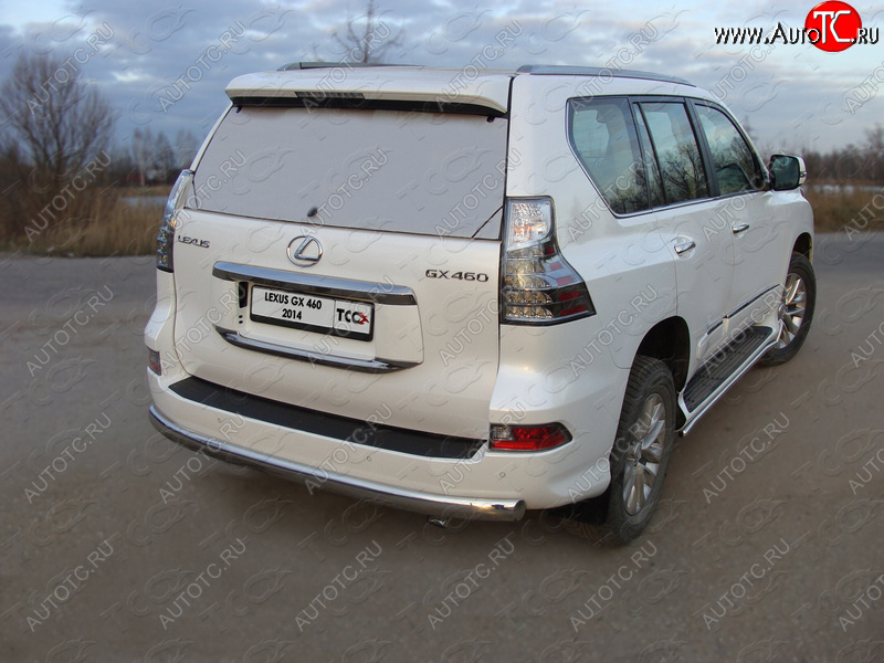 24 099 р. Защита задняя (центральная овальная 75х42 мм) ТСС Тюнинг  Lexus GX  460 (2019-2024) 2 J150 2-ой рестайлинг (центральная )  с доставкой в г. Санкт‑Петербург