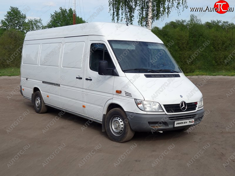 25 999 р. Защита порогов труба d42,4 мм ТСС Тюнинг  Mercedes-Benz Sprinter  W906 (2014-2018) рестайлинг (серые)  с доставкой в г. Санкт‑Петербург