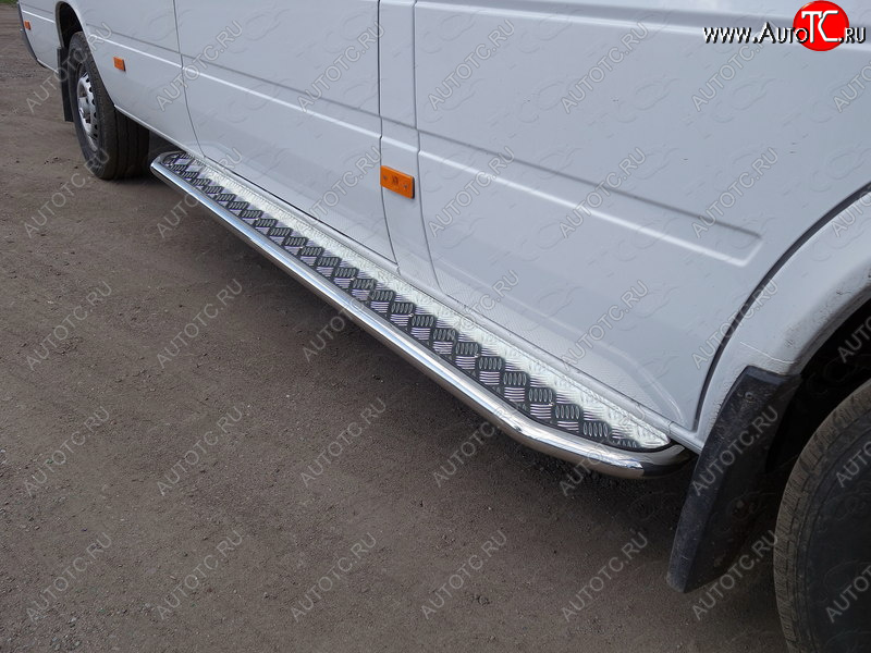 28 099 р. Порог с площадкой, ТСС Тюнинг  Mercedes-Benz Sprinter  W906 (2014-2018) рестайлинг (с площадкой 42,4 мм)  с доставкой в г. Санкт‑Петербург