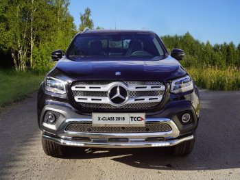 32 999 р. Защита переднего бампера нижняя с ДХО 60,3 мм ТСС Тюнинг Mercedes-Benz X class W470 (2017-2020) (нержавейка)  с доставкой в г. Санкт‑Петербург. Увеличить фотографию 1