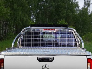 Защита кузова и заднего стекла (для крышки) со светодиодной фарой d 75х42 мм ТСС Тюнинг Mercedes-Benz (Мерседес-Бенс) X class (Х)  W470 (2017-2020) W470