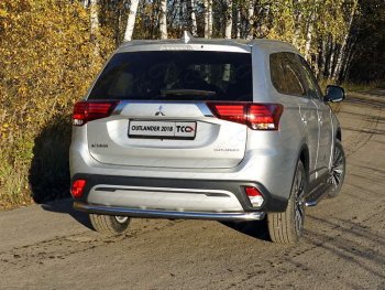 20 999 р. Защита задняя (нержавейка 60,3 мм) ТСС Тюнинг  Mitsubishi Outlander  GF (2018-2024) 3-ий рестайлинг  с доставкой в г. Санкт‑Петербург. Увеличить фотографию 1