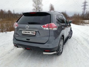 17 999 р. Защита заднего бампера (уголки, d60,3 мм) TCC  Nissan X-trail  3 T32 (2013-2018) дорестайлинг  с доставкой в г. Санкт‑Петербург. Увеличить фотографию 1